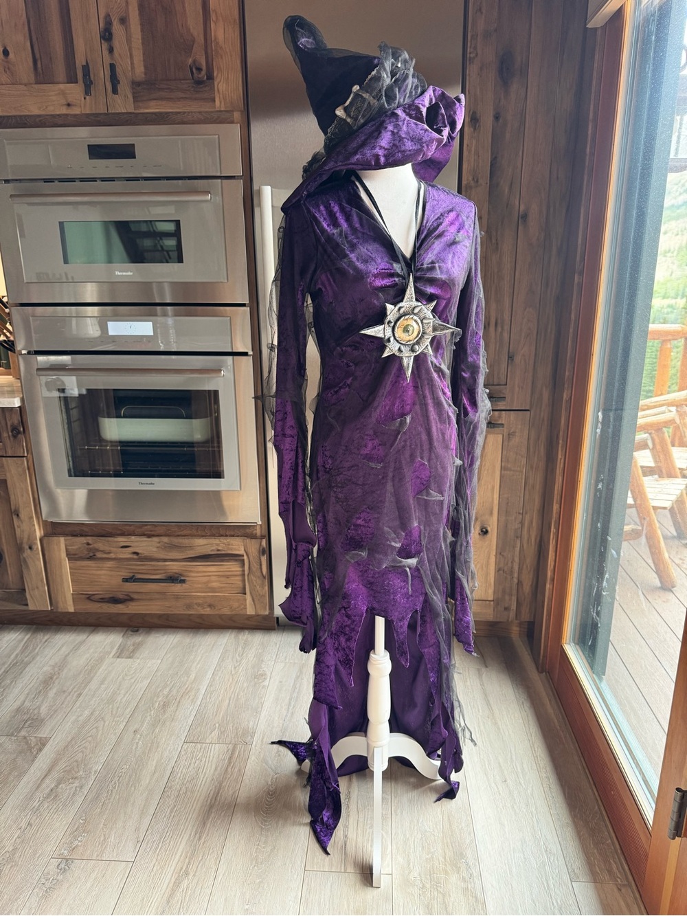 Like NEW Purple Witch Costume Dress with Star Medallion